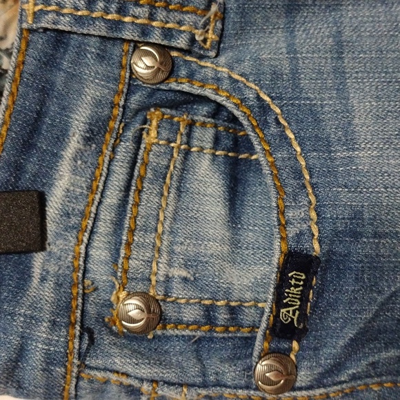 Adiktd Light Acid Wash Low Rise Straight Leg Blue Denim Jeans 6, W 29 Streetwear - Picture 5 of 17
